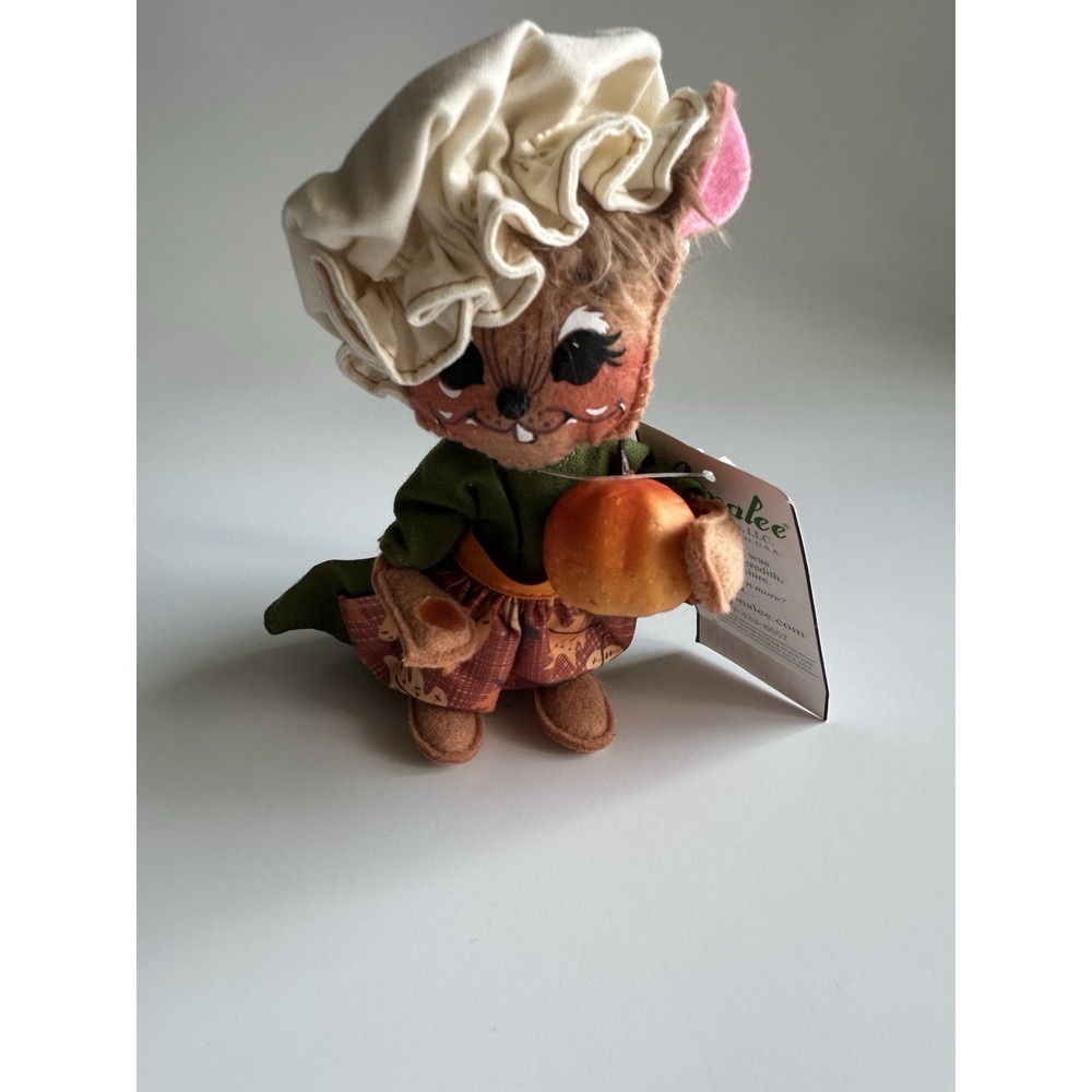 Annalee Dolls 6 Inch Pilgrim Mouse Doll Thanksgiving 361220 Missing Pumpkin‎